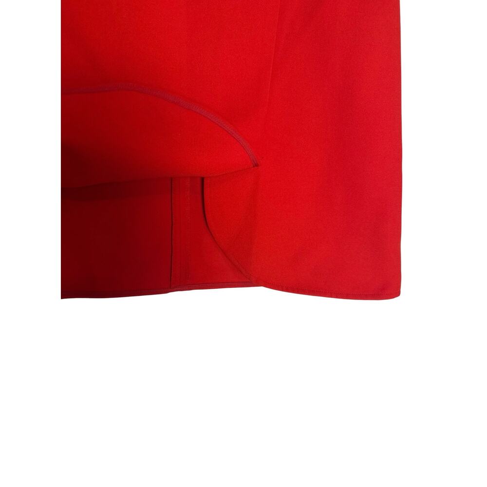 Halogen Solid Red A-Line Knee Length Office Classy Career Skirt Size 2 Petite - Picture 5 of 9